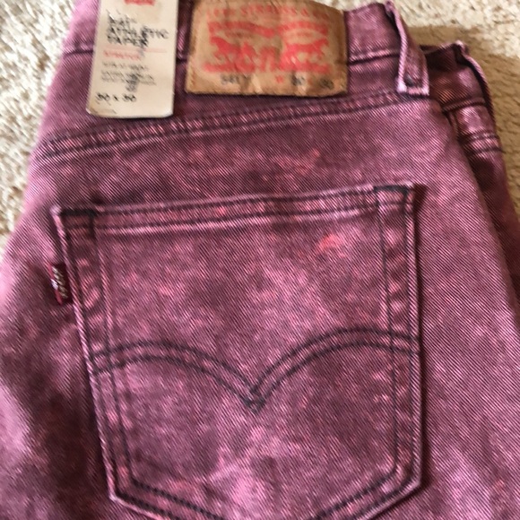 NWT LEVI’S 541 ATHLETIC TAPER STRETCH ROSE JEANS - Picture 2 of 6